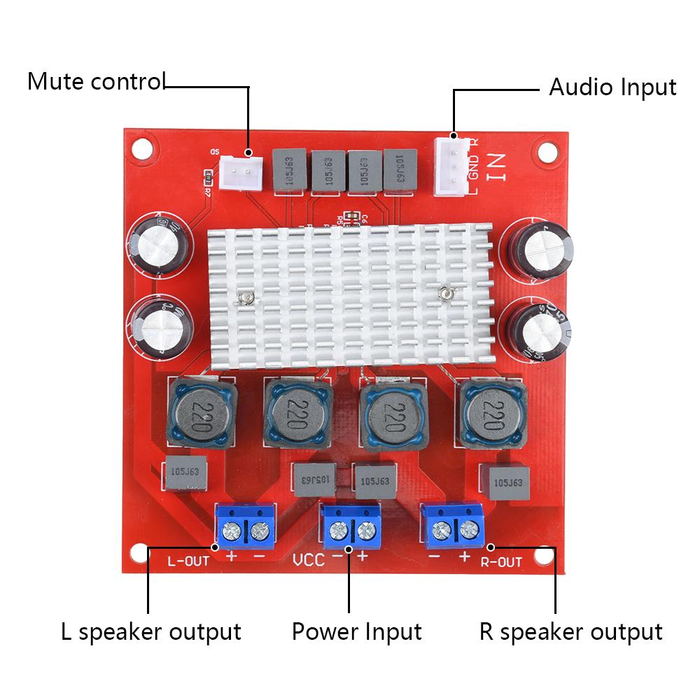 75W+75W CS8685H Dual-Channel Digital Amplifier Board DC 5-29V High-Power DC Single Power Supply Module
