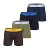 [Skin on Manner] Herren Komfort-Slips [Oliv, Braun, Marineblau, Schwarz 4er-Pack] [Versand aus Korea] 100% Original
