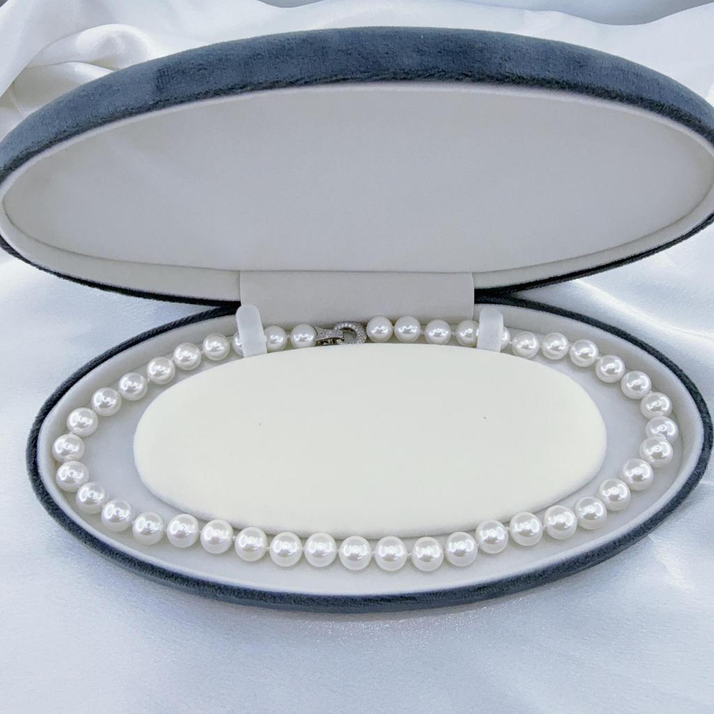 High-Gloss Australian White Shell Pearl Necklace with Exquisite Universal Clasp