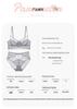 Lace Push-Up Underwear Set for Women - Comfortably Minimizes Large Breasts