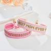 Mother's Day Woven Bracelet: Polyester-Cotton Embroidery, Alloy Bell, Tassel Design