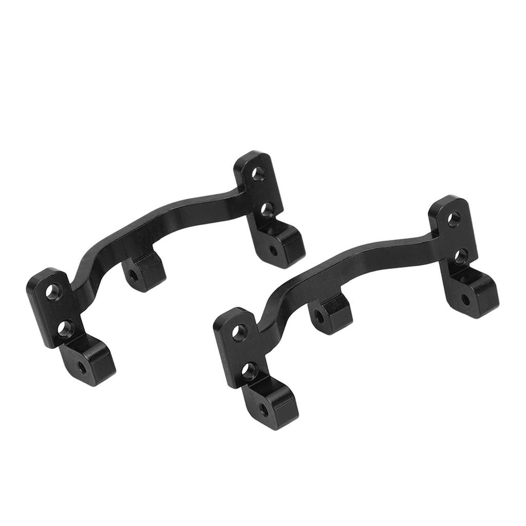 2Pcs Aluminum Alloy Pull Rod Base Metal Pull Rod Base Seat for WPL C24 C14 C14K C24K 1 16 RC CarBlack