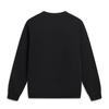 Li Ning Sports Lifestyle Series Round Neck Simple Loose Versatile Comfortable Letter Casual Sweatshirt Unisex Sweatshirt Black AWDVF77-2