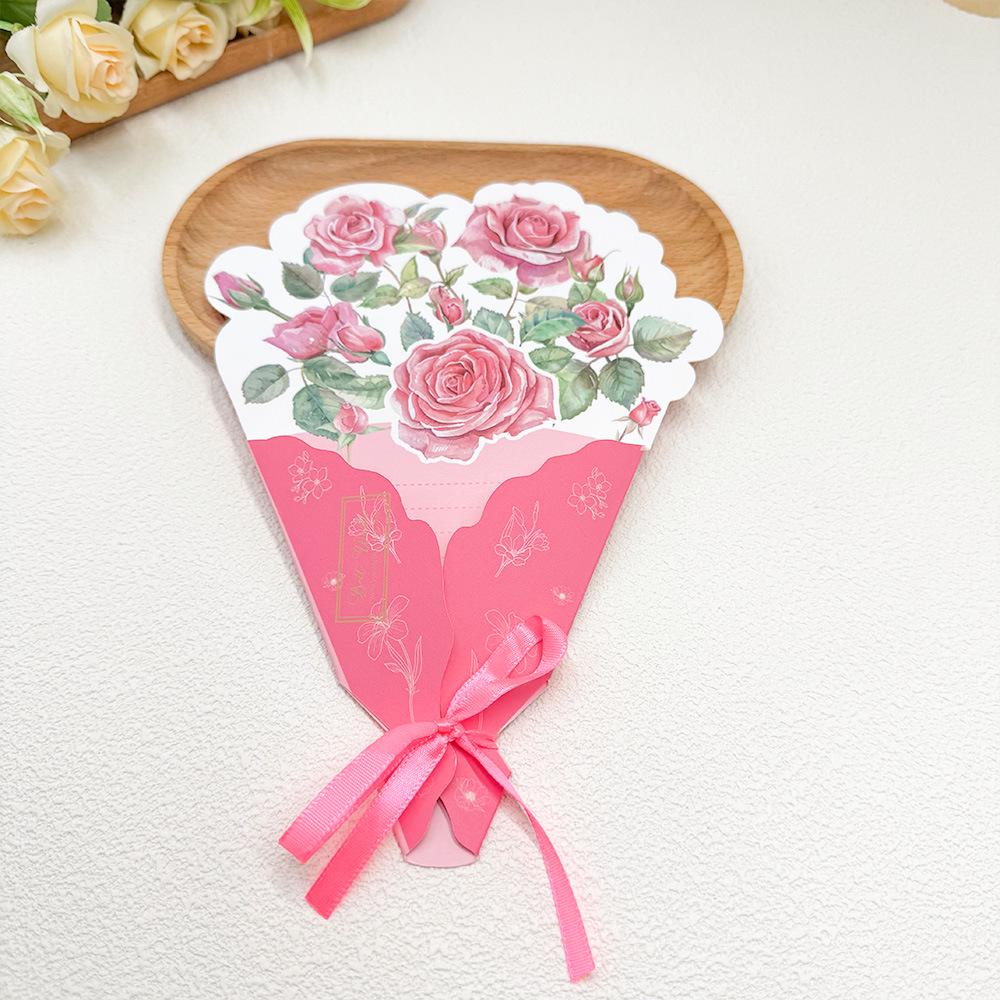 Father's Day 3D Flower Greeting Card for Birthday or Teacher's Day