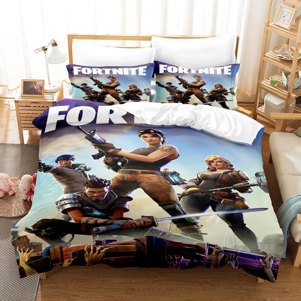 Juego DE cama DE dibujos animados 3D DE Anime, edredón DE fibra ultrafina y funda DE almohada, tamaño completo, secado rápido, decoración del hogar, AU/US/UK/DE