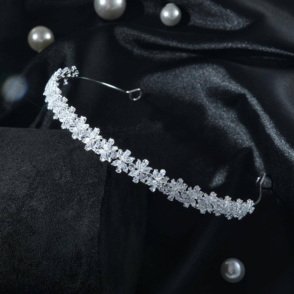 

Luxury Bridal Headband For Wedding Hair Accessories Zirconia CZ Bride Tiaras For Women 15 Years Prom Wedding Hairband Headddress