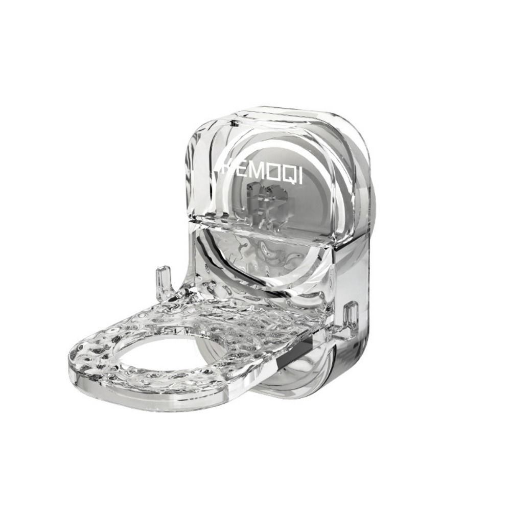 

Punch-free Soap Dispenser Holders Wall Mounted Shampoo Hanger Hooks for Home прозрачный