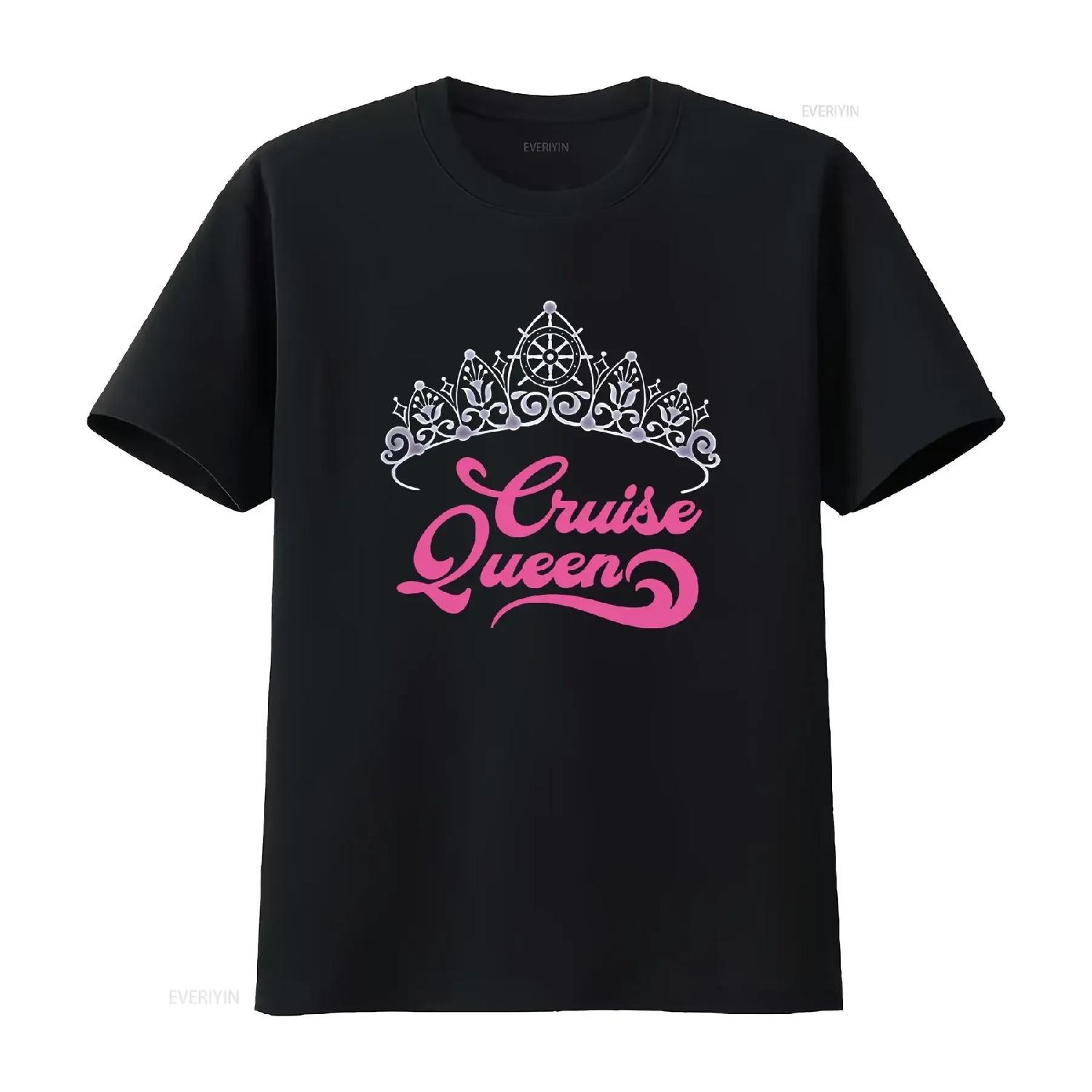 

Cruising Lover GifT T Shirt Women Cruise Queen vintage Washed Unisex Comfortable streetwear Versatile fashion Stretched Casual XXXXXL чорний