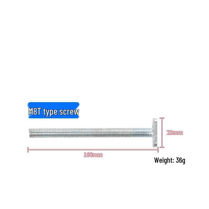 Aluminum Pressure Block T-Slider Handle for Woodworking T-Slot Guide Rail