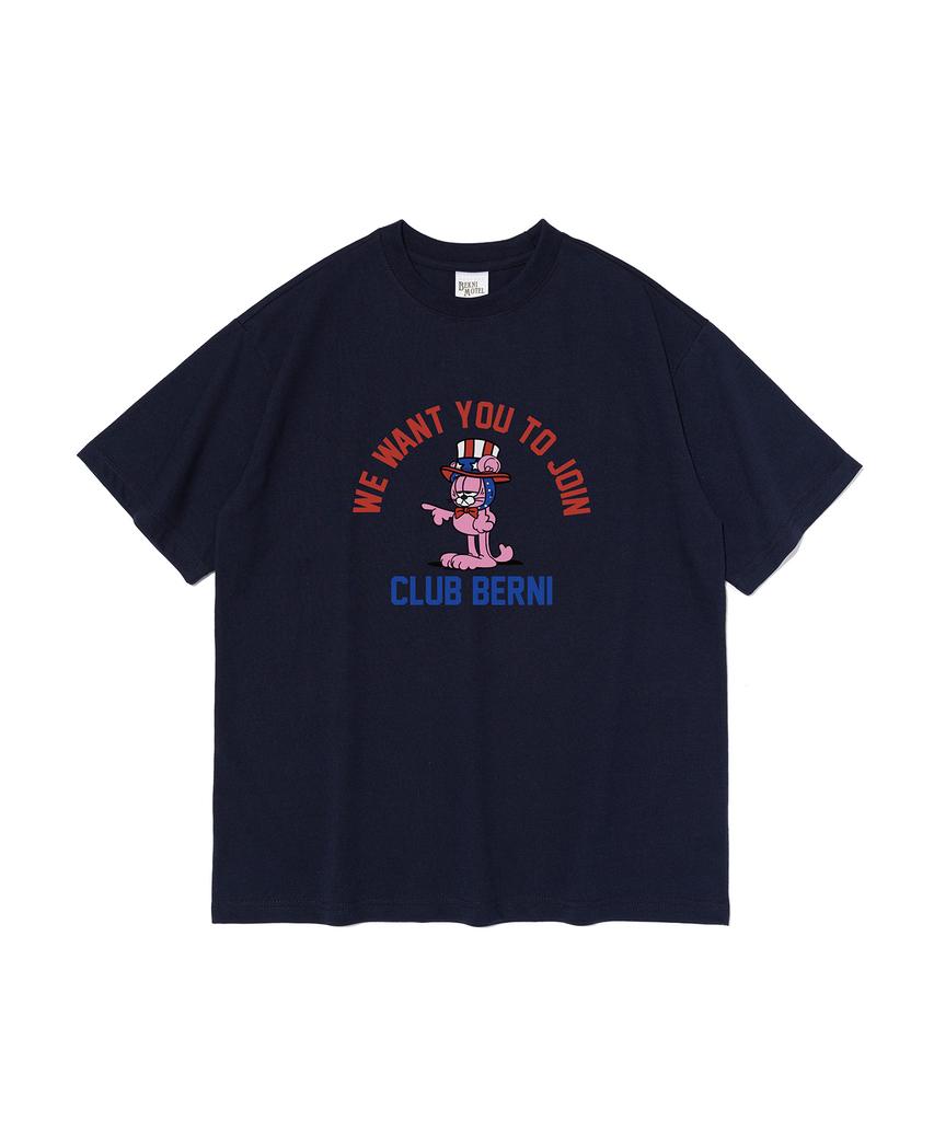 BERNI Club To Join Short Sleeve T-Shirt (Navy)