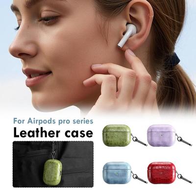 Pu Crocodile Pattern Leather Case For Airpods 3 - Shockproof Scratch-Resistant Wireless Bluetooth Earphone Protective Cover