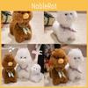 Animal Alpaca Toy With Pp Cotton Filling Soft Short Fur For Girls Gift Birthday