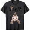 New Nirvana Rock Band Mens 100cotton Tshirt Hiphop Style Mens and Womens Oversized Y2K Tee Casual Loose Outdoor Street