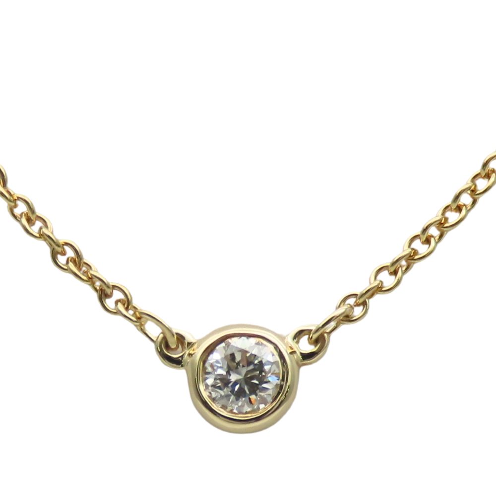 Used TIFFANY&Co. Necklace By the yard K18 yellow gold/diamond 1.8g Yellow Gold 1PD