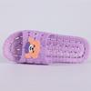 Fashion Smile Summer Non-slip Massage Flat Slippers Cartoon Bear Bathroom Leakage Slippers Unisex Injection-molded Shoes Casual Slippers
