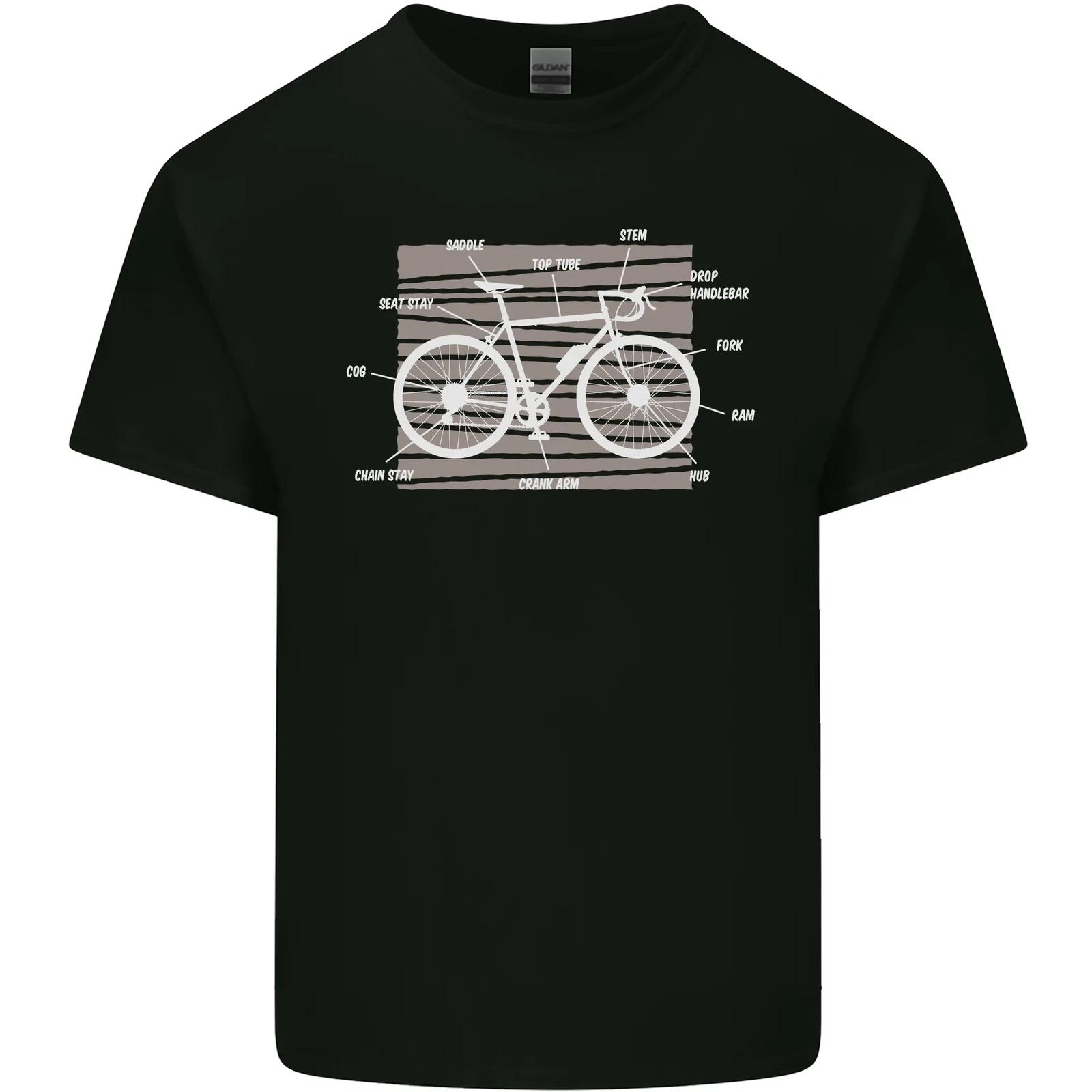 Bicycle Anatomy Funny Cyclist Cycling Funny Kids T-Shirt Childrens XL