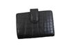 [Luxury Kimono Store] Crocodile Bifold Wallet with Matte Finish (Black)