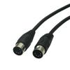 Copper MIDI Cable 5-Pin DIN Plug Audio Extension Cord Black MIDI Extension Cable  MIDI Keyboard