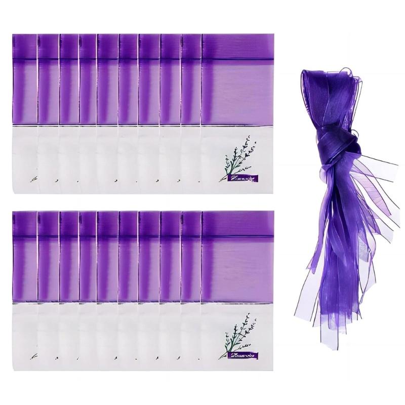 Sachets Bags for Dried Lavender Flower Pouch Empty Fragrances Sachets Bags 20PCS 1