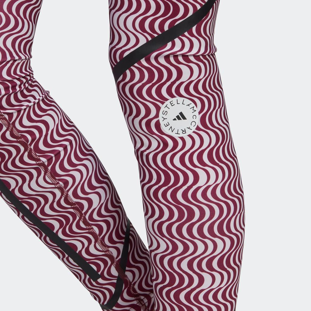 Adidas X Stella McCartney Logo Elastic High-Waisted Sports Pants Women Pants Red HG6885