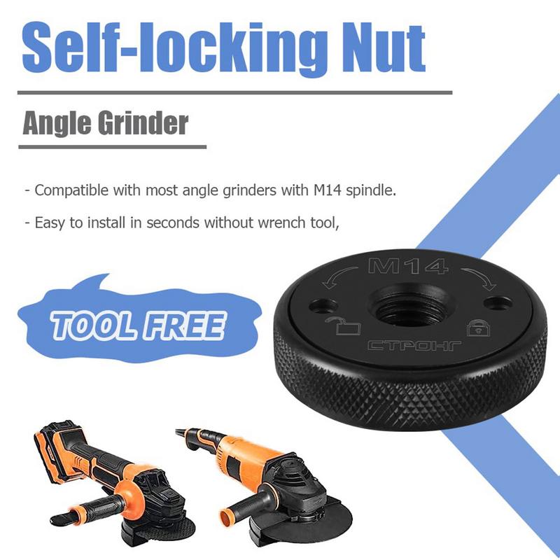 Self-Locking Pressure Plate Thread Pressure Plate Angle Grinder Flange Nuts High Strength Thread Angle Grinder Pressure Plate