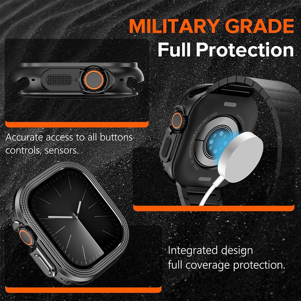 Luxury Alloy Case for Apple Watch Ultra 3 49mm Watchcase for Iwatch ULTRA 3 2 1 49MM Shell Hard Metal Bumper Protect Accessories