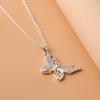 2025 New Fashion Korean Style Jewelry Necklace Pendant & Ring - Multiple Versatile Styles: Flower & Butterfly Design