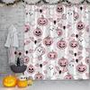 Halloween Shower Curtain Scary Pumpkins Spooky Ghost Gothic  Fantasy Magic Horror Fabric Decorative Bathroom Curtains with