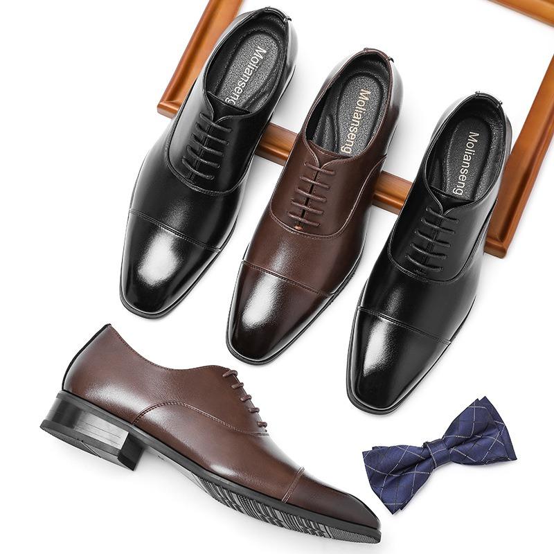 Fashion High Quality Men Casual Leather Shoe Classic Business Dress Shoes Fashion Office Oxfords Luxury Wedding Shoes for Men Big Size46