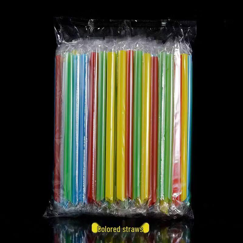Individually Wrapped Disposable Plastic Straws