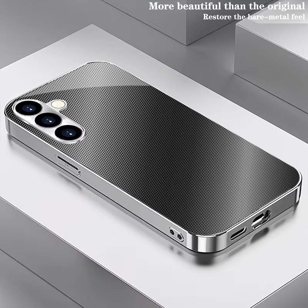 PhoneCase Atmosphere Simplicity High-end Electroplating Glass PhoneCase for Samsung Galaxy S26 S25 S24 S23 S22 S21 FE,Ultra,Plus