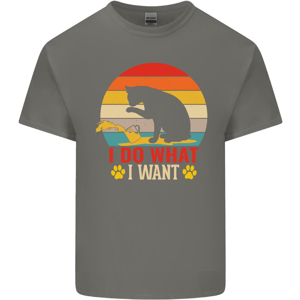 Cat I Do What I Want Funny Kitten Lover Unisexs Light Cotton TShirt