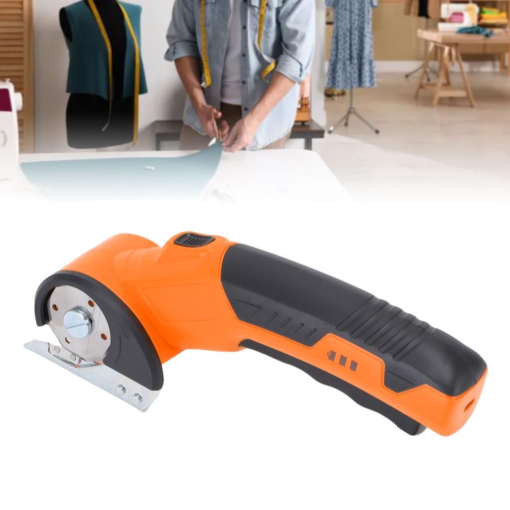 Cordless Electric Scissor Rechargeable Power Rotatable Cardboard Box Cutter Small Fast Cutting for Fabric Leather