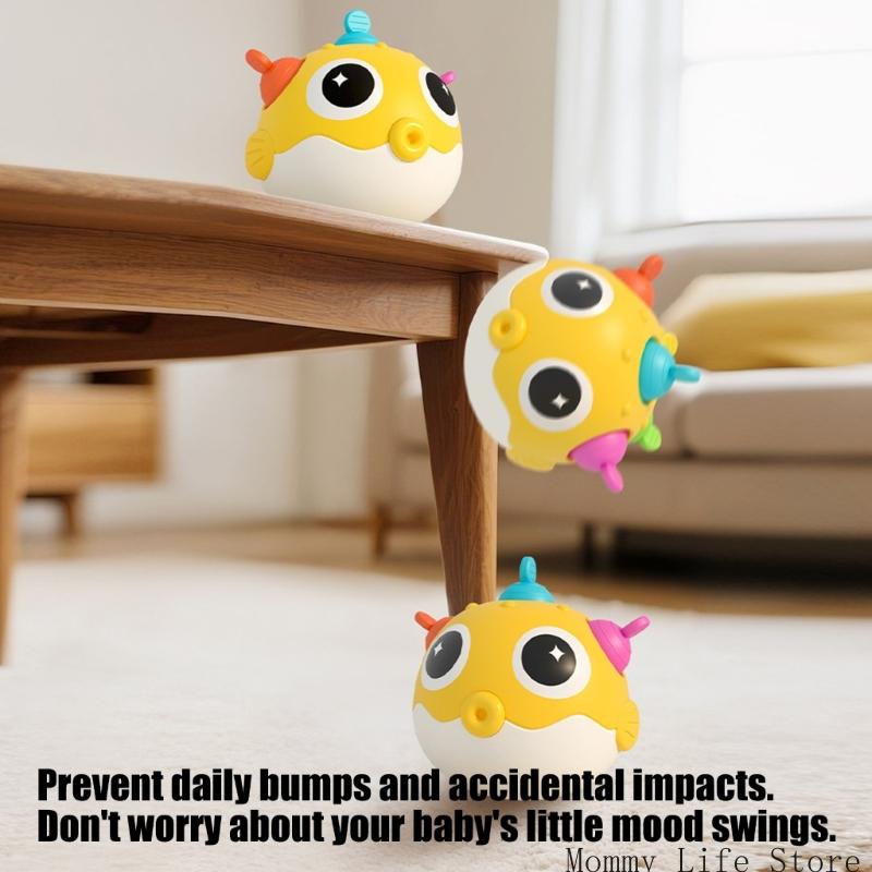 Colorful Baby Wobble Toy With Sound And Rounded Plastic Motion Play Toy For Infants And Toddlers In Family Use Each Day I