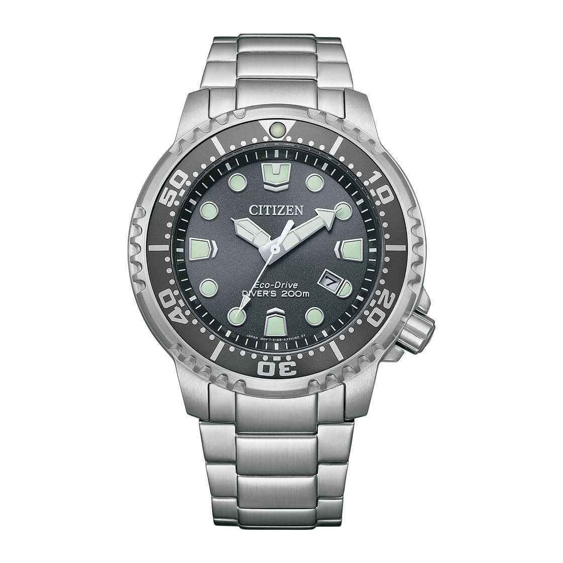 

CITIZEN Promaster Marine 200M Diver Eco-Drive нержавеющая сталь BN0167-50H серый