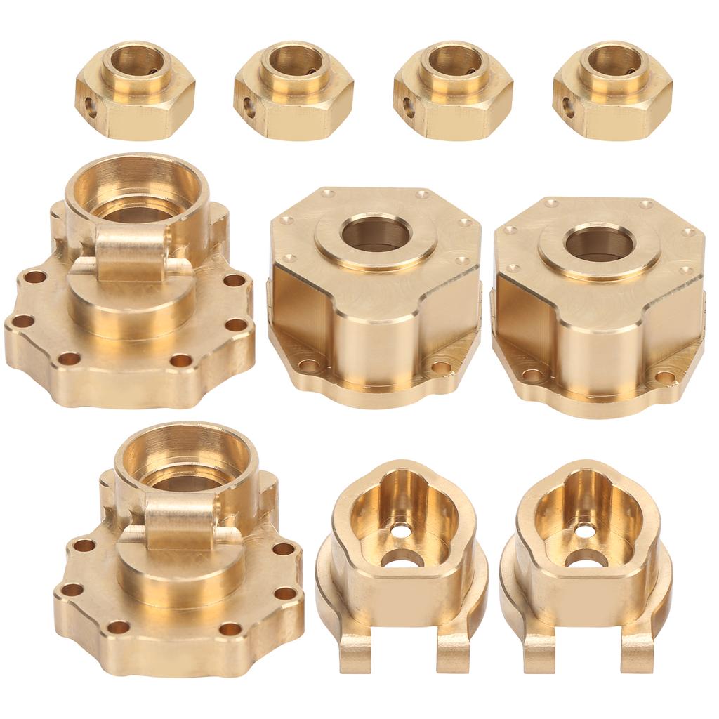Brass Rear Portal Drive Housing Drive Axle Mount Set for Traxxas TRX4 TRX6 110 RC Crawler