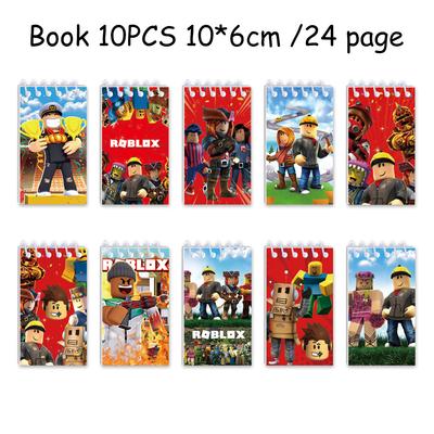 1/2/3/4 Packungen Roblox-Motto Geburtstagsparty Dekorationen Schüler Mini-Notizbuch für Mädchen oder Jungen Babyparty Zubehör