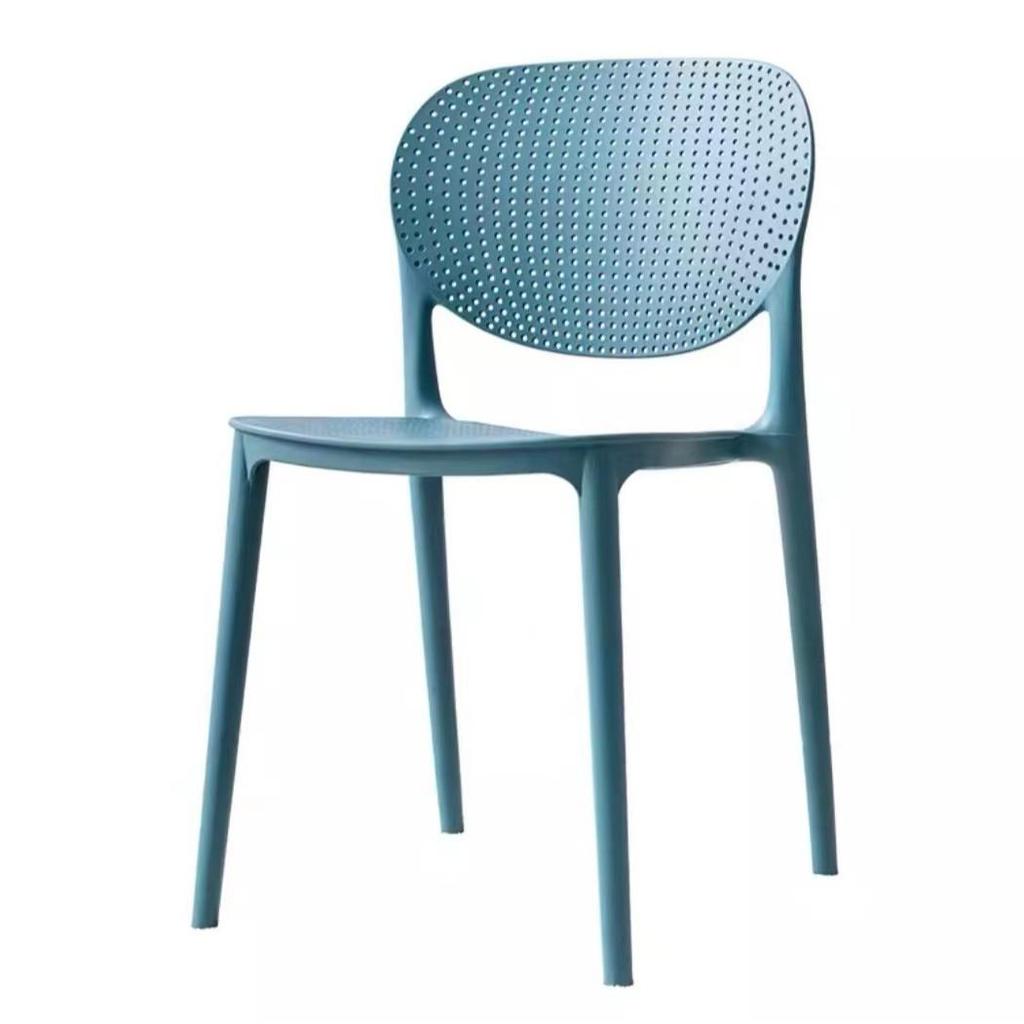 Simplistic Backrest Plastic Dining Chair for Restaurants, Cafes, Meeting Rooms, and Leisure Areas
