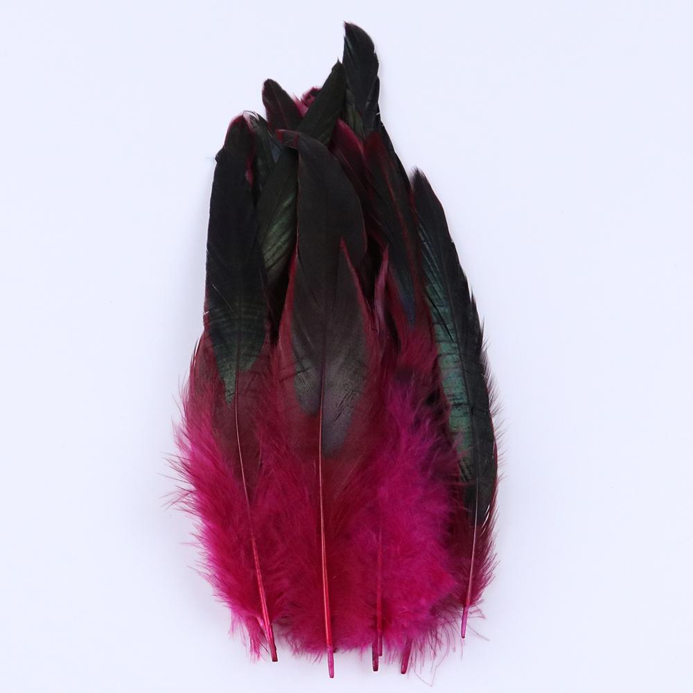 50Pcs/Lot Natural Color Rooster Feathers 6-8 Inch/15-20 CM Pheasant Chicken Feather for Crafts Jewelry Earring Making Plumes