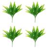 A84X-4X Artificial Ferns For Outdoors & Indoors,Large Faux Ferns Fake Boston Fern Plant For Planter Garden Porch Entrance B
