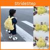 Stylish And Fun Yellow Canvas Toddler Backpack For Boys And Girls Perfect For Daily Use