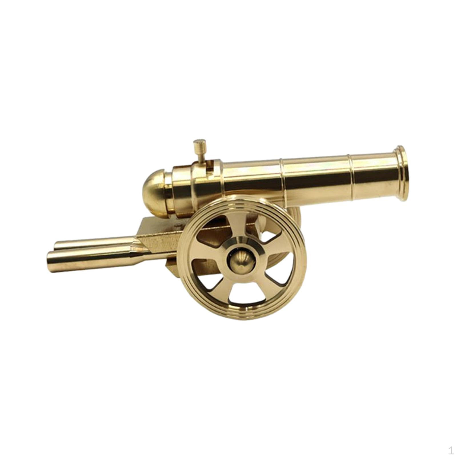 

Cannon Model Solid Brass Sculpture Mascot Statue Figurine for Bookshelf Office Table