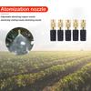 5pcs Fogging Cooling Nozzles Copper Misting Nozzle Automatic Spraying Atomizing Sprayer Connecting 4/7 Hairpipe Irrigation Tools