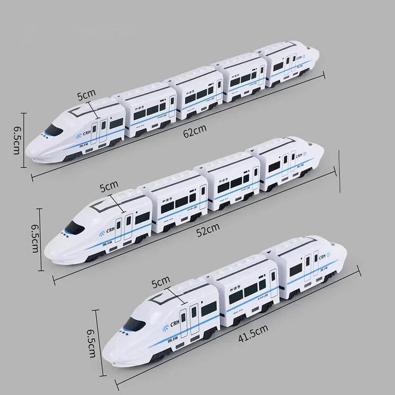 DIY Simulation Train Electric Car - Kids Sound & Light Model Toy, Ideal Birthday Gift for Boys Girls