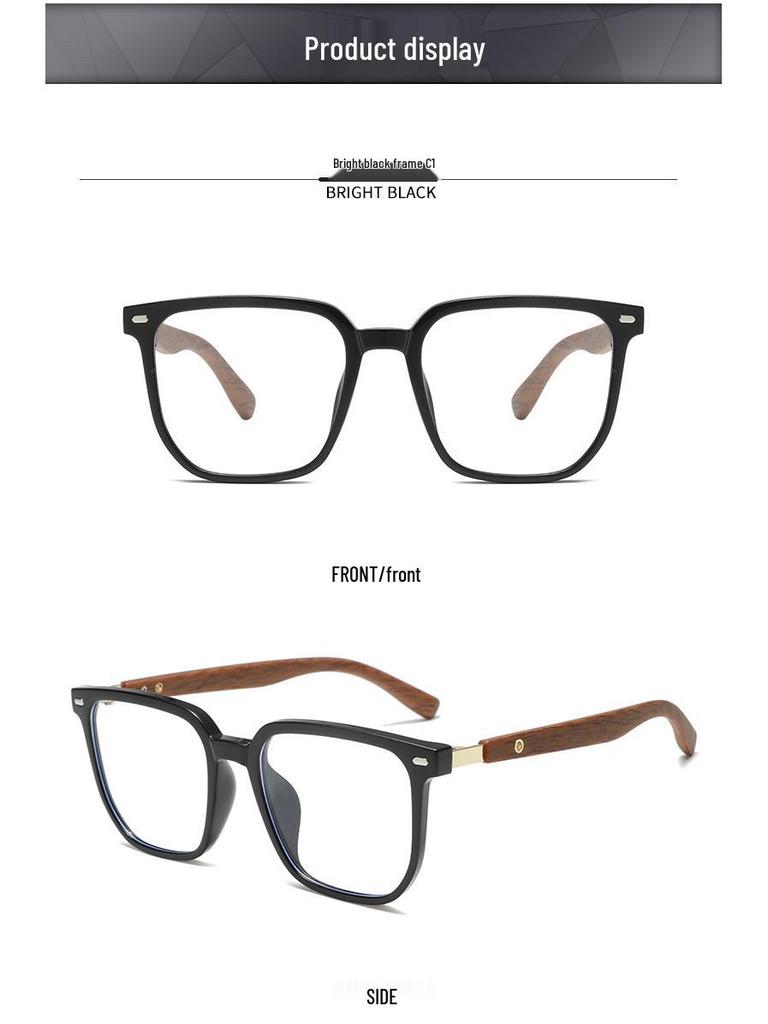 25 Styles TR Blue Light Blocking Glasses - Fashionable, Trendy, Wood Grain Temple