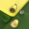 New 3-in-1 Multifunctional Avocado Pet Bowl Cat Food Drinking Can Opener Bowl Tilt Neck Guard