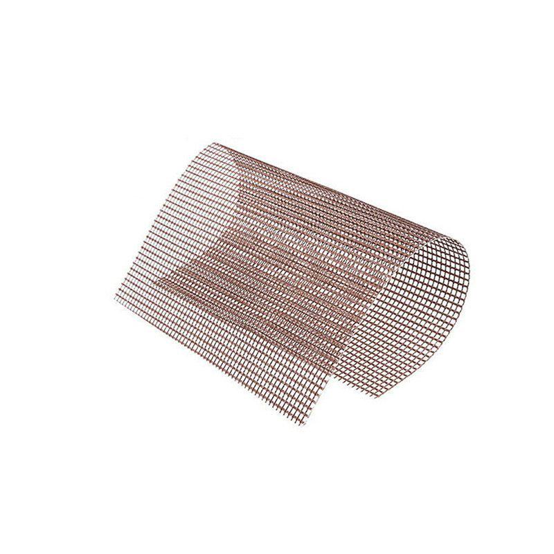Bbq Grill Mat Mesh 2 Pcs Non Stick Teflon Cooking Grilling Sheet Liner Fish New