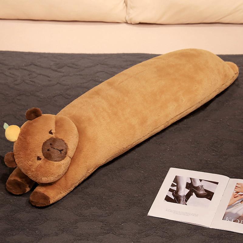 Soft Plush Long Animal Hugging Pillow Perfect For Bedtime Snuggles And Playtime