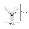 Deer Head Wall Mount Resin Figure Sculpture for Office And Living Space