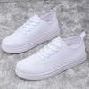 Women's Sports Shoes, Casual Shoes, Woven White Sneakers, Soft-bottom Lightweight Sneakers, Flat Shoes